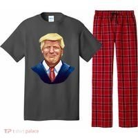 Smiling Donald Trump Portrait Pajama Set thumb 0