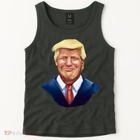 Smiling Donald Trump Portrait Tank Top thumb 2