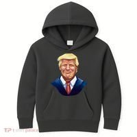 Smiling Donald Trump Portrait Kids Hoodie thumb 0