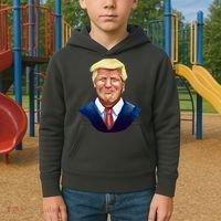 Smiling Donald Trump Portrait Kids Hoodie thumb 2