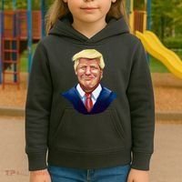 Smiling Donald Trump Portrait Kids Hoodie thumb 3
