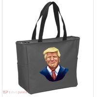 Smiling Donald Trump Portrait Tote Bag thumb 2