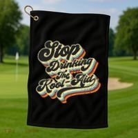 Stop Drinking The Koolaid Media News Msm Brainwashing Golf Towel thumb 1