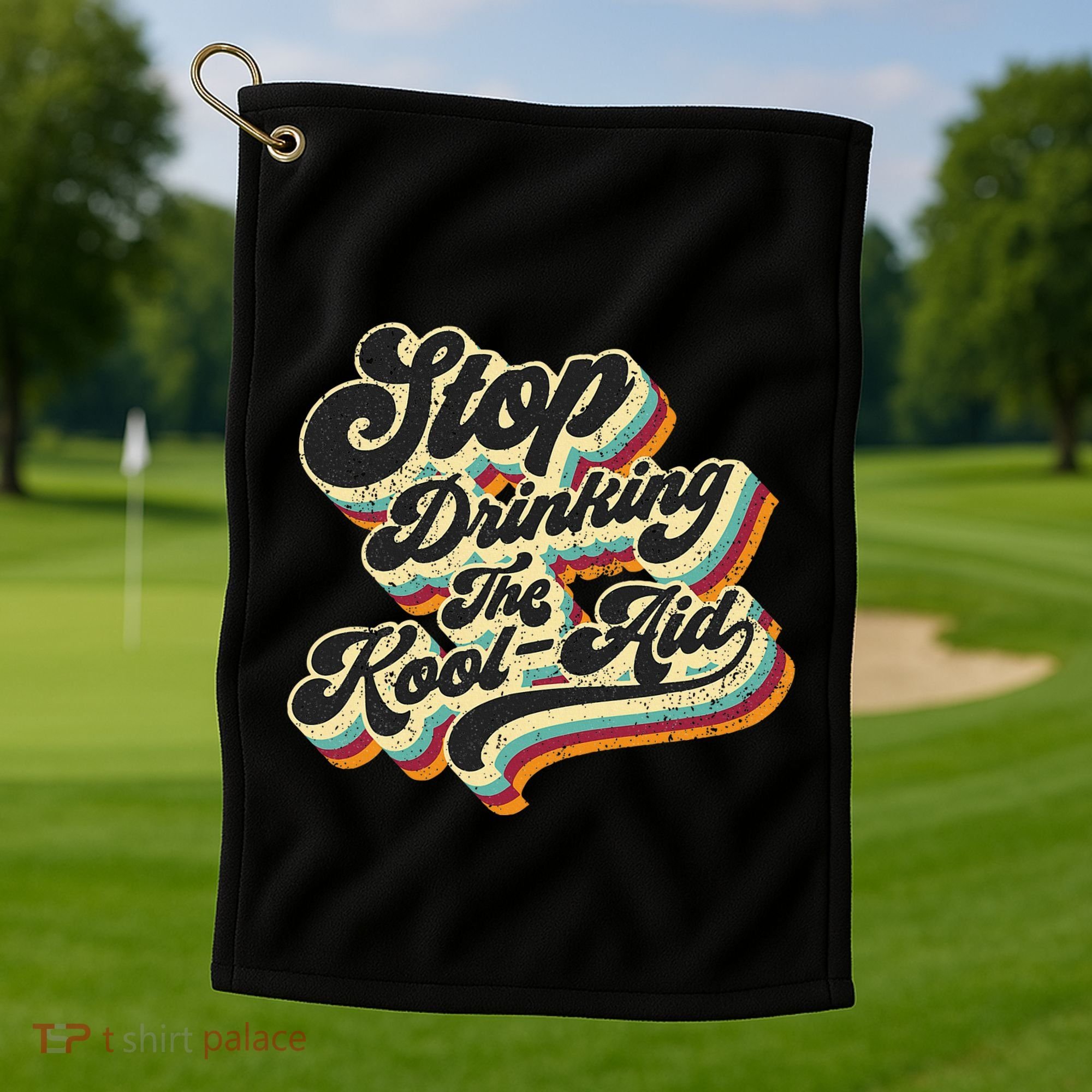 Stop Drinking The Koolaid Media News Msm Brainwashing Golf Towel