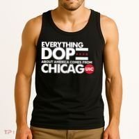 Shermann Dilla Thomas Everything Dope About America Comes From Chicago Uic Baske Tank Top thumb 3