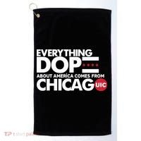 Shermann Dilla Thomas Everything Dope About America Comes From Chicago Uic Baske Golf Towel thumb 0