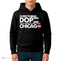 Shermann Dilla Thomas Everything Dope About America Comes From Chicago Uic Baske Kids Hoodie thumb 4