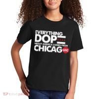 Shermann Dilla Thomas Everything Dope About America Comes From Chicago Uic Baske Kids T-Shirt thumb 2