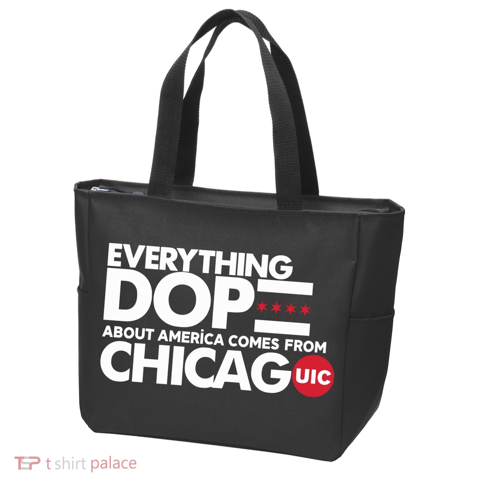 Shermann Dilla Thomas Everything Dope About America Comes From Chicago Uic Baske Tote Bag