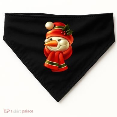 Snowman Dressed To Impress USA-Made Doggie Bandana