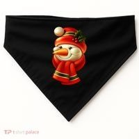 Snowman Dressed To Impress USA-Made Doggie Bandana thumb 0