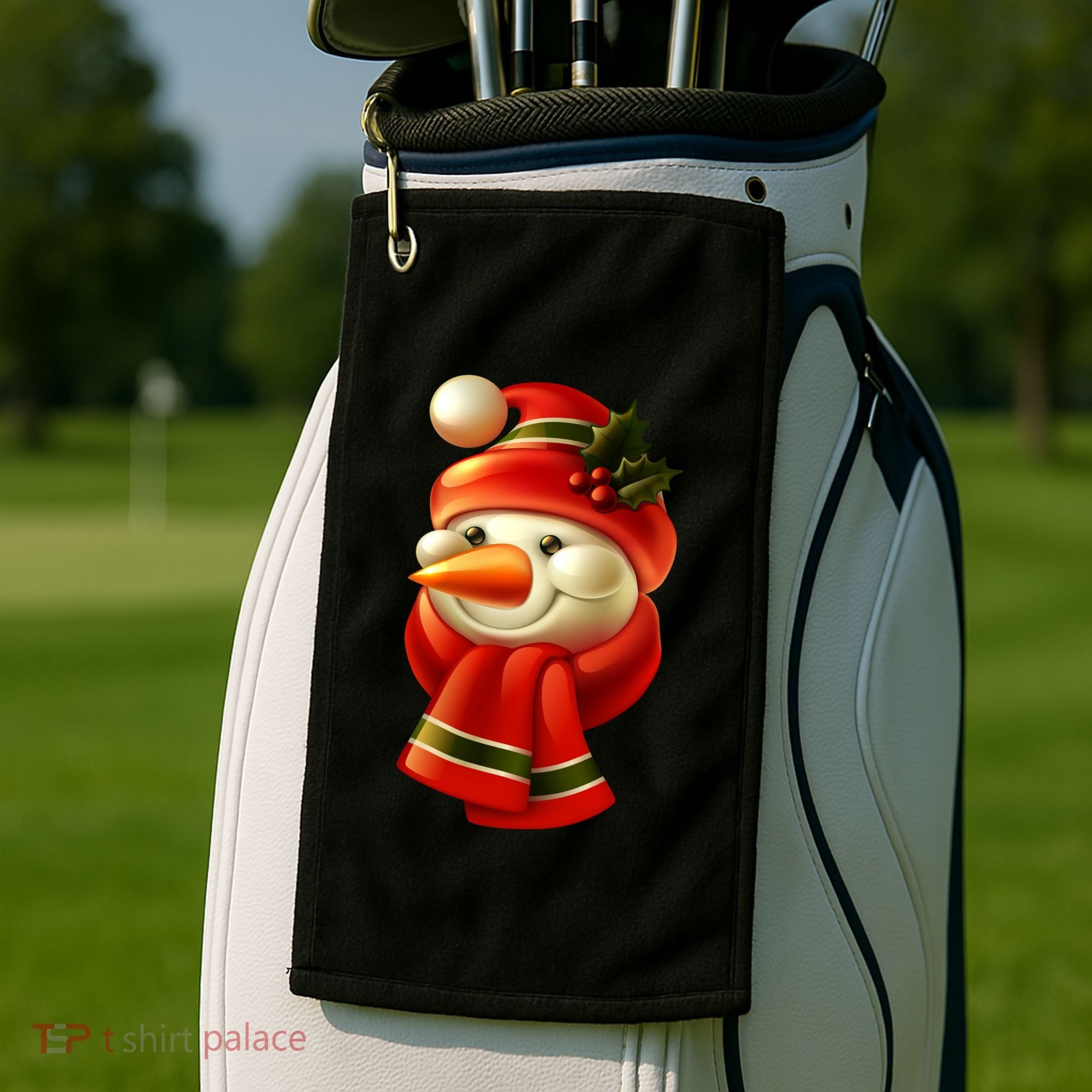 Snowman Dressed To Impress Golf Towel