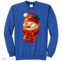 Snowman Dressed To Impress Sweatshirt thumb 0