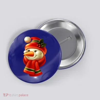 Snowman Dressed To Impress Button