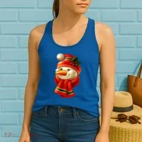 Snowman Dressed To Impress Women's Tank Top thumb 2