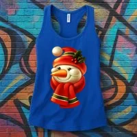 Snowman Dressed To Impress Women's Tank Top thumb 3