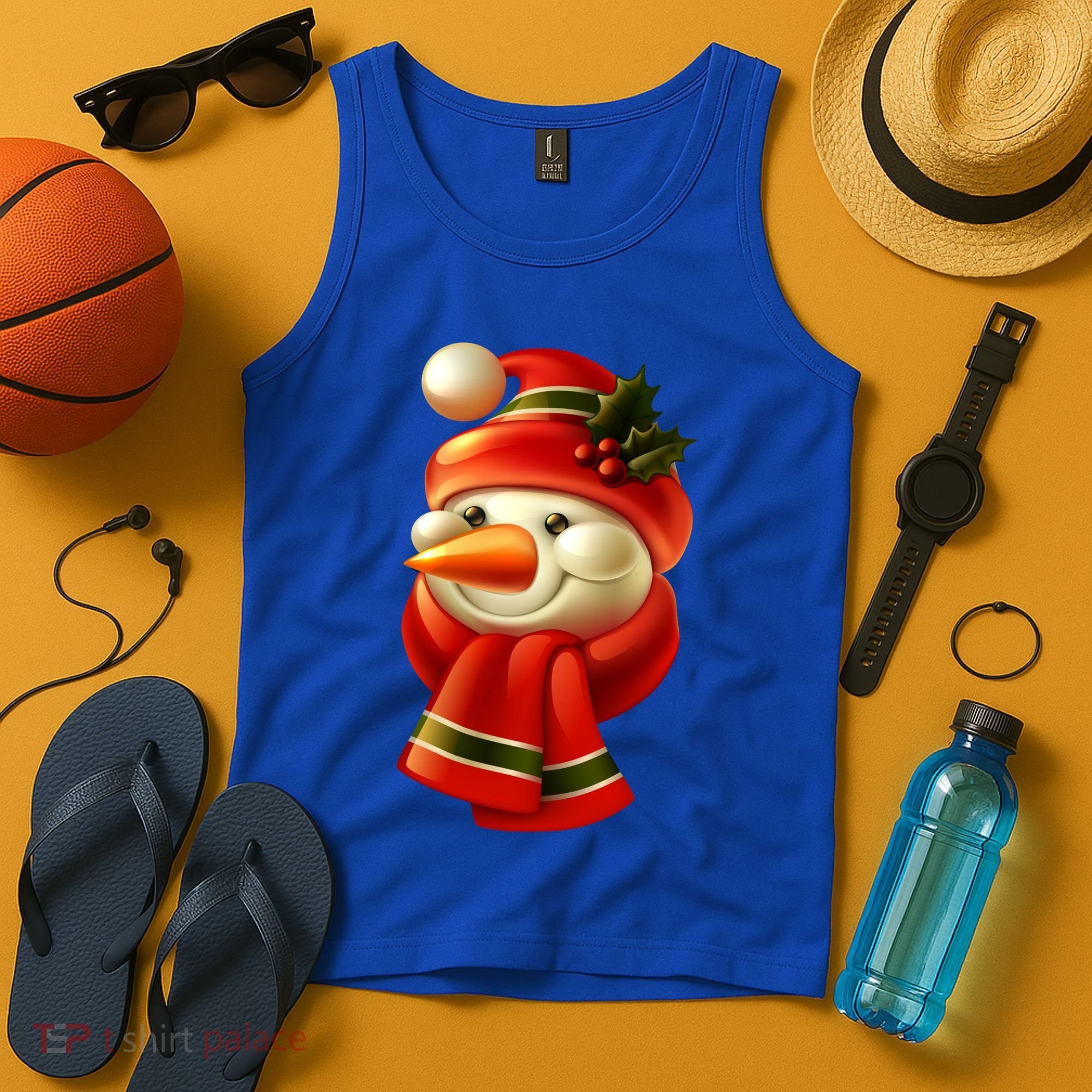 Snowman Dressed To Impress Tank Top