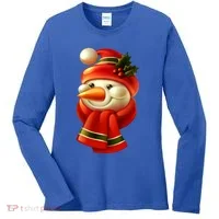 Snowman Dressed To Impress Women's Long Sleeve Shirt thumb 0
