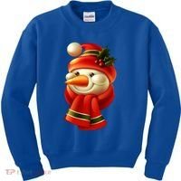 Snowman Dressed To Impress Kids Sweatshirt thumb 0