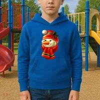 Snowman Dressed To Impress Kids Hoodie thumb 2