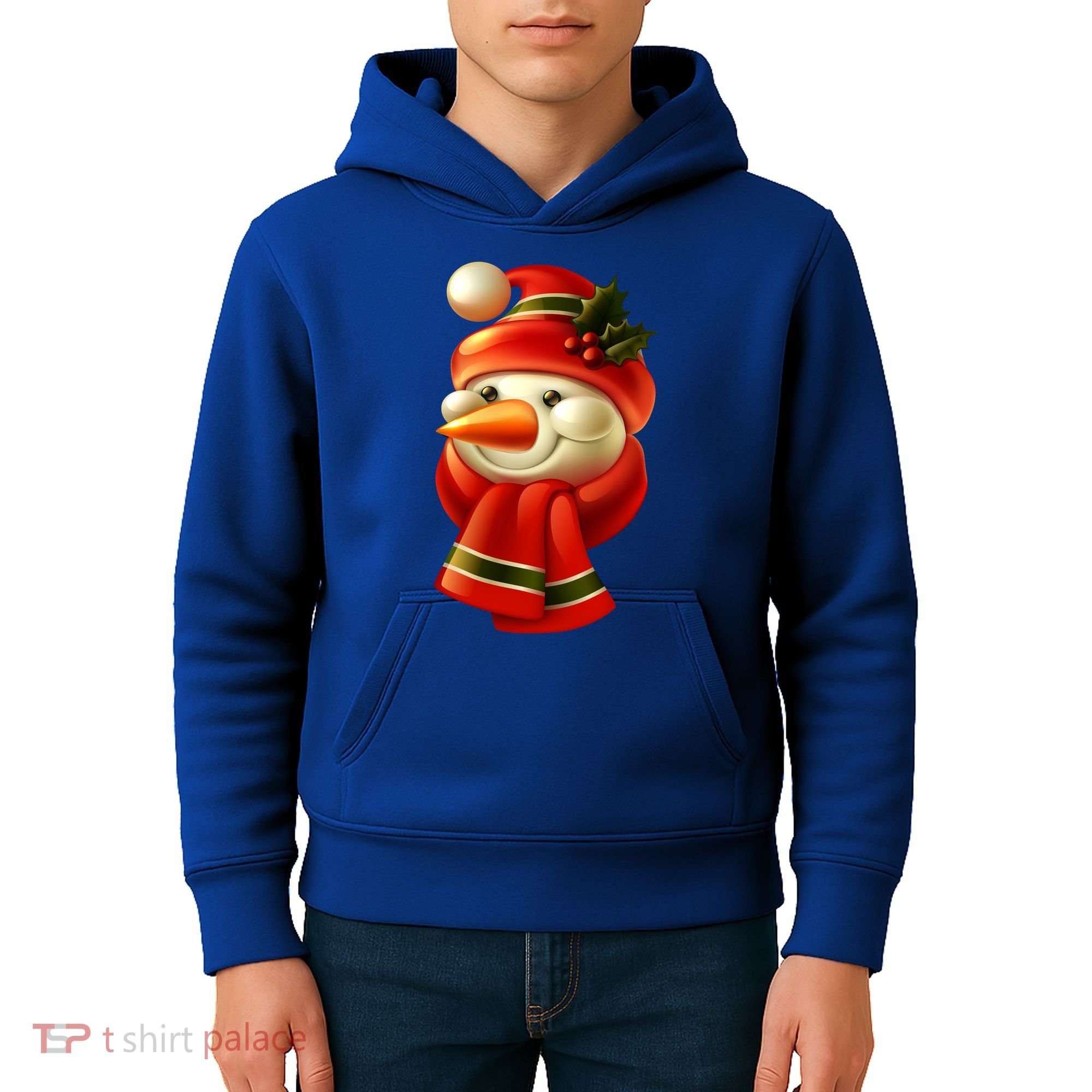 Snowman Dressed To Impress Kids Hoodie