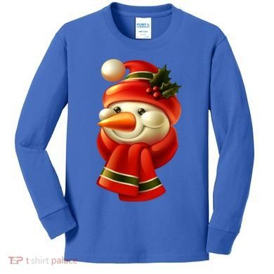 Snowman Dressed To Impress Kids Long Sleeve Shirt