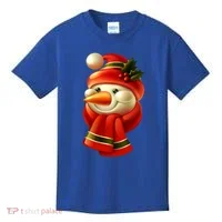 Snowman Dressed To Impress Kids T-Shirt thumb 0