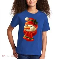 Snowman Dressed To Impress Kids T-Shirt thumb 2