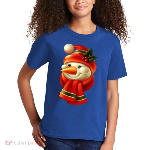 Snowman Dressed To Impress Kids T-Shirt