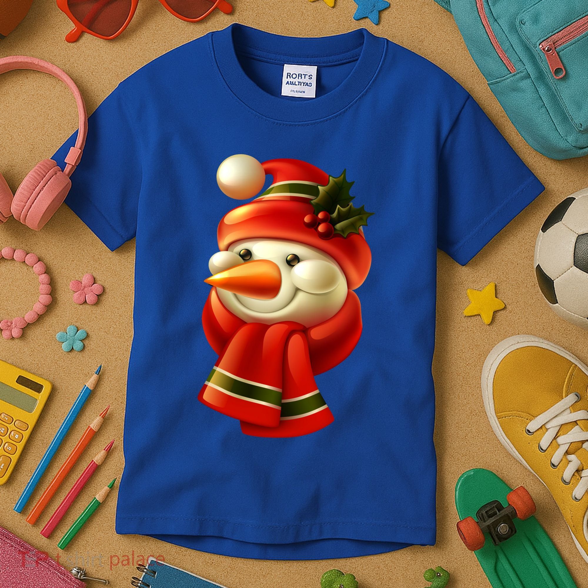 Snowman Dressed To Impress Kids T-Shirt