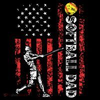 Softball Dad US Flag Gifts For Dad Men Patriotic Fathers Day Coffee Mug thumb 5