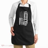 Soccer DAD USA Flag Soccer Team Fan DADDY Fathers Day Apron thumb 2