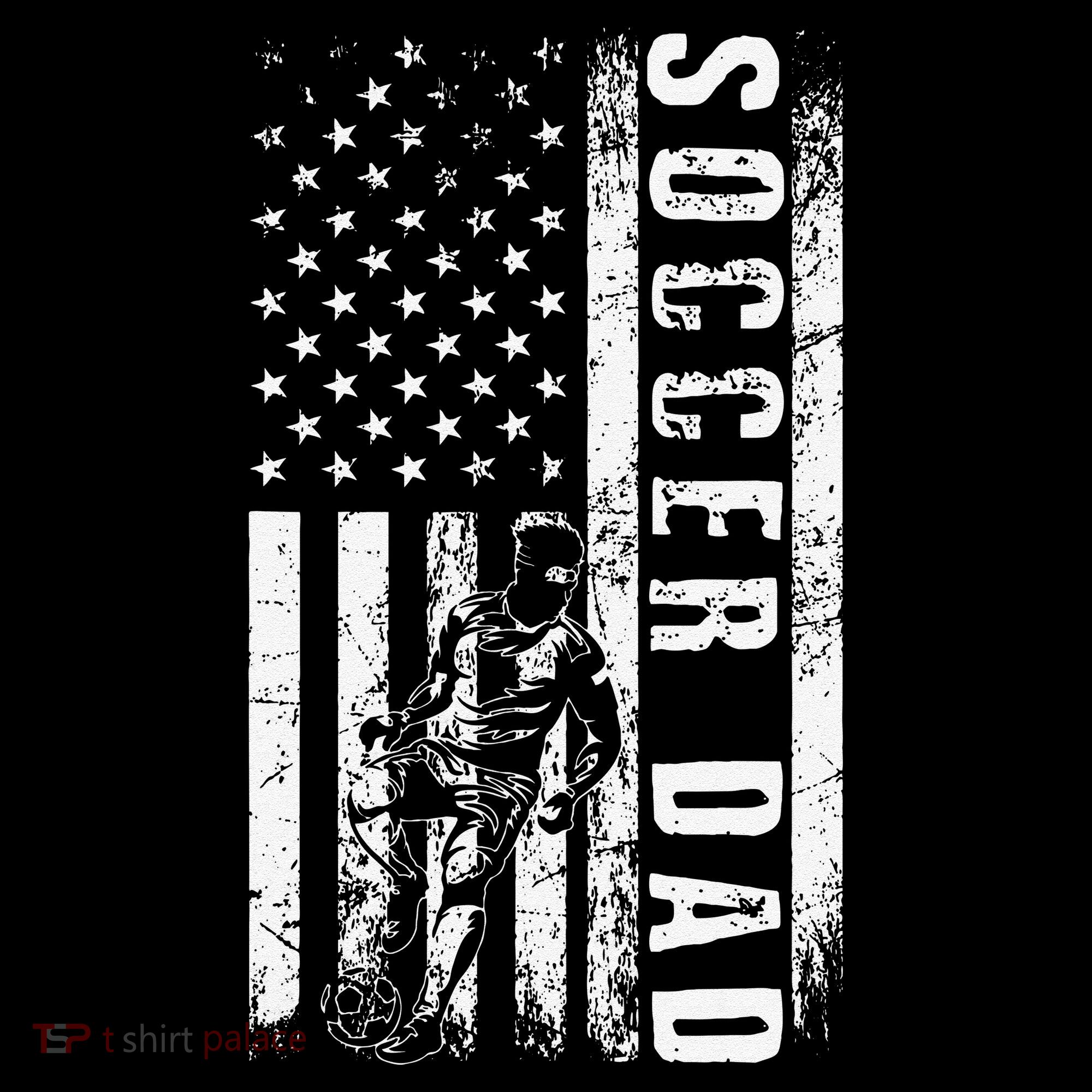Soccer DAD USA Flag Soccer Team Fan DADDY Fathers Day Coffee Mug