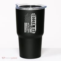 Soccer DAD USA Flag Soccer Team Fan DADDY Fathers Day Tumbler thumb 0