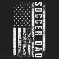 Soccer DAD USA Flag Soccer Team Fan DADDY Fathers Day Golf Towel thumb 3