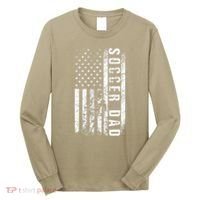 Soccer DAD USA Flag Soccer Team Fan DADDY Fathers Day Long Sleeve Shirt thumb 0