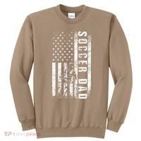 Soccer DAD USA Flag Soccer Team Fan DADDY Fathers Day Sweatshirt thumb 0