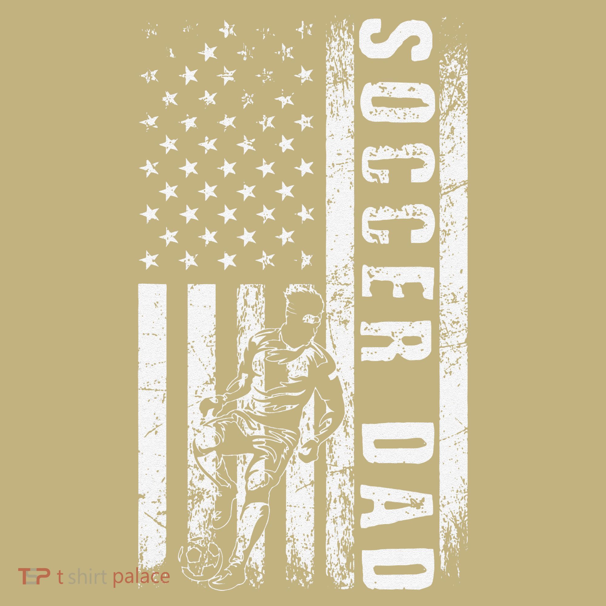 Soccer DAD USA Flag Soccer Team Fan DADDY Fathers Day Sweatshirt
