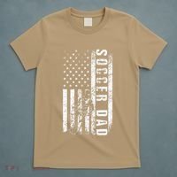 Soccer DAD USA Flag Soccer Team Fan DADDY Fathers Day T-Shirt thumb 5