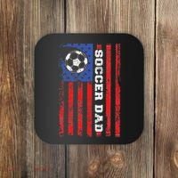 Soccer Dad Usa Flag All American Fathers Coaster thumb 0