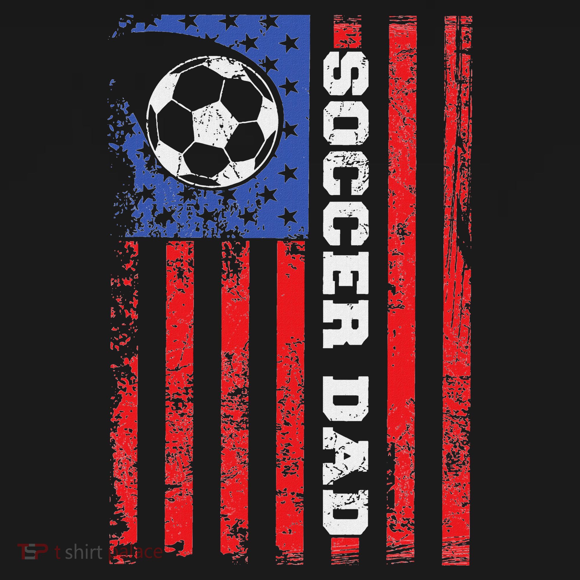 Soccer Dad Usa Flag All American Fathers Polo