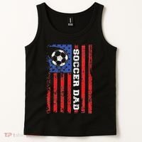 Soccer Dad Usa Flag All American Fathers Tank Top thumb 2
