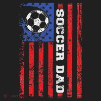 Soccer Dad Usa Flag All American Fathers Golf Towel thumb 3