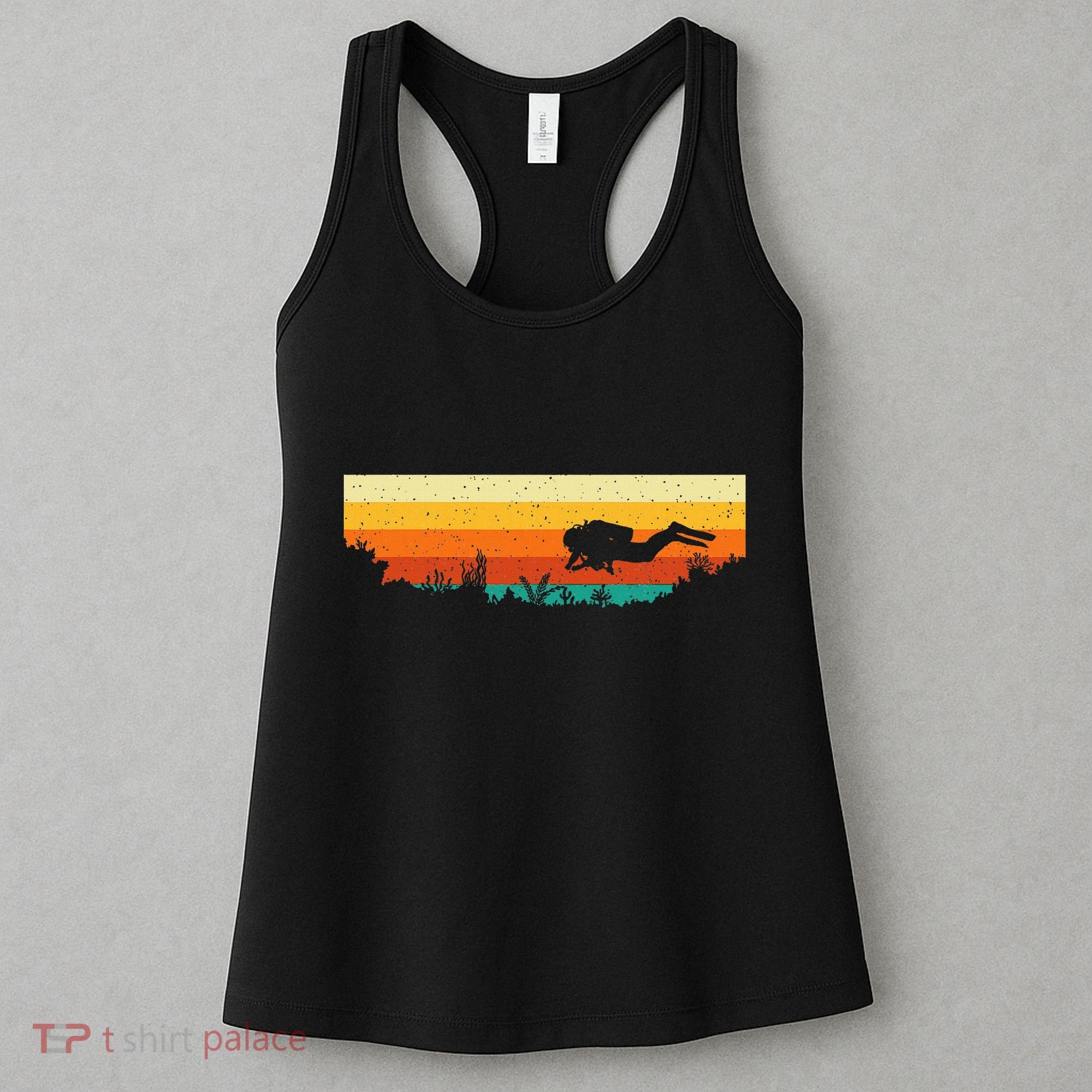 Scuba Diver Underwater Freediving Scuba Diving Women's Tank Top
