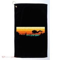 Scuba Diver Underwater Freediving Scuba Diving Golf Towel thumb 0