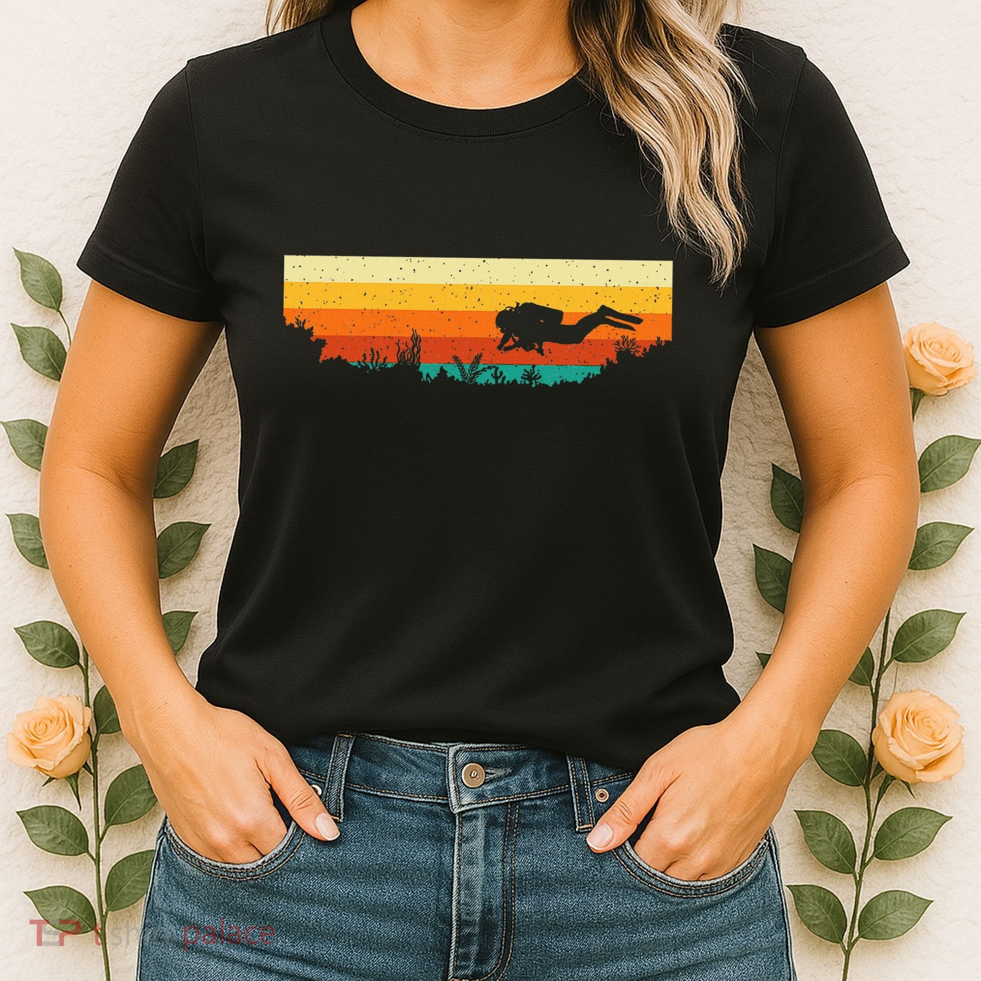 Scuba Diver Underwater Freediving Scuba Diving Women's T-Shirt