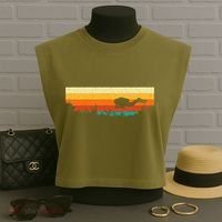 Scuba Diver Underwater Freediving Scuba Diving Garment-Dyed Women's Muscle Tee thumb 3