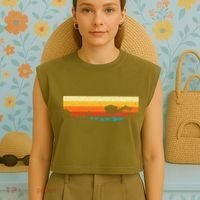 Scuba Diver Underwater Freediving Scuba Diving Garment-Dyed Women's Muscle Tee thumb 4