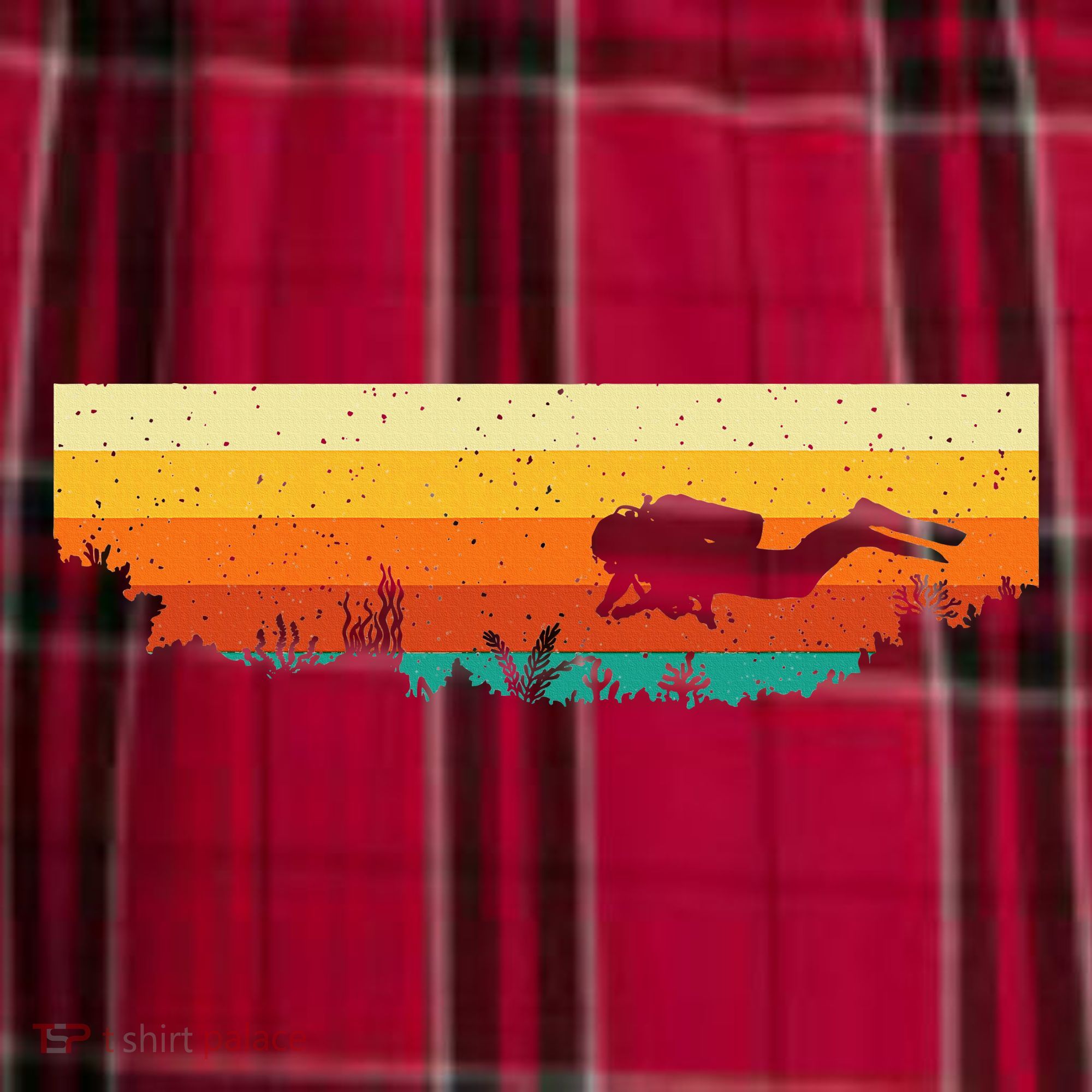 Scuba Diver Underwater Freediving Scuba Diving Women's Flannel Plaid Pajama Pants