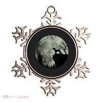 Schnauzer Dog Under Moon Halloween Costume Ornament thumb 0